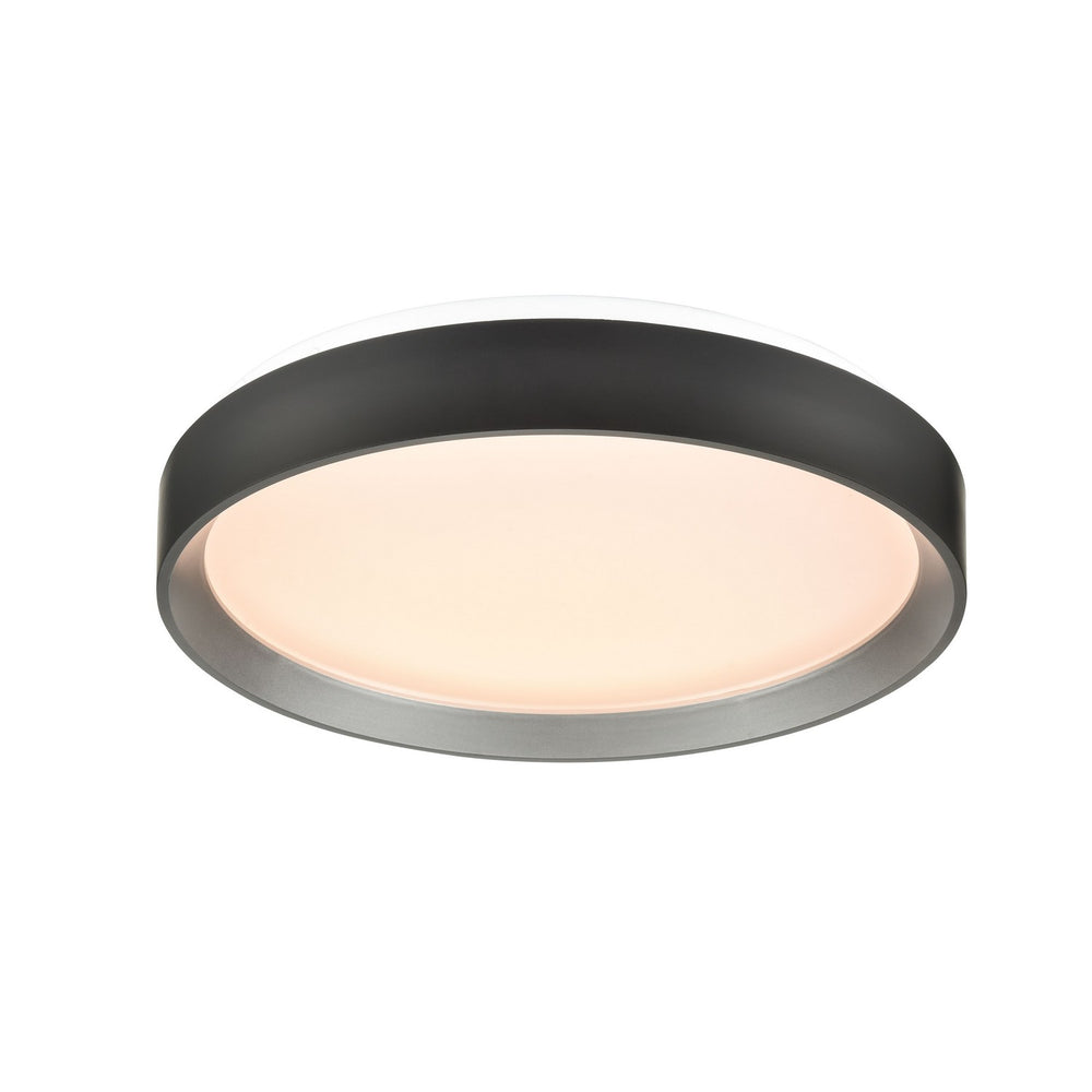 DVI Canada - LED Flush Mount - Hudson - Platinum And Matte Black- Union Lighting Luminaires Decor