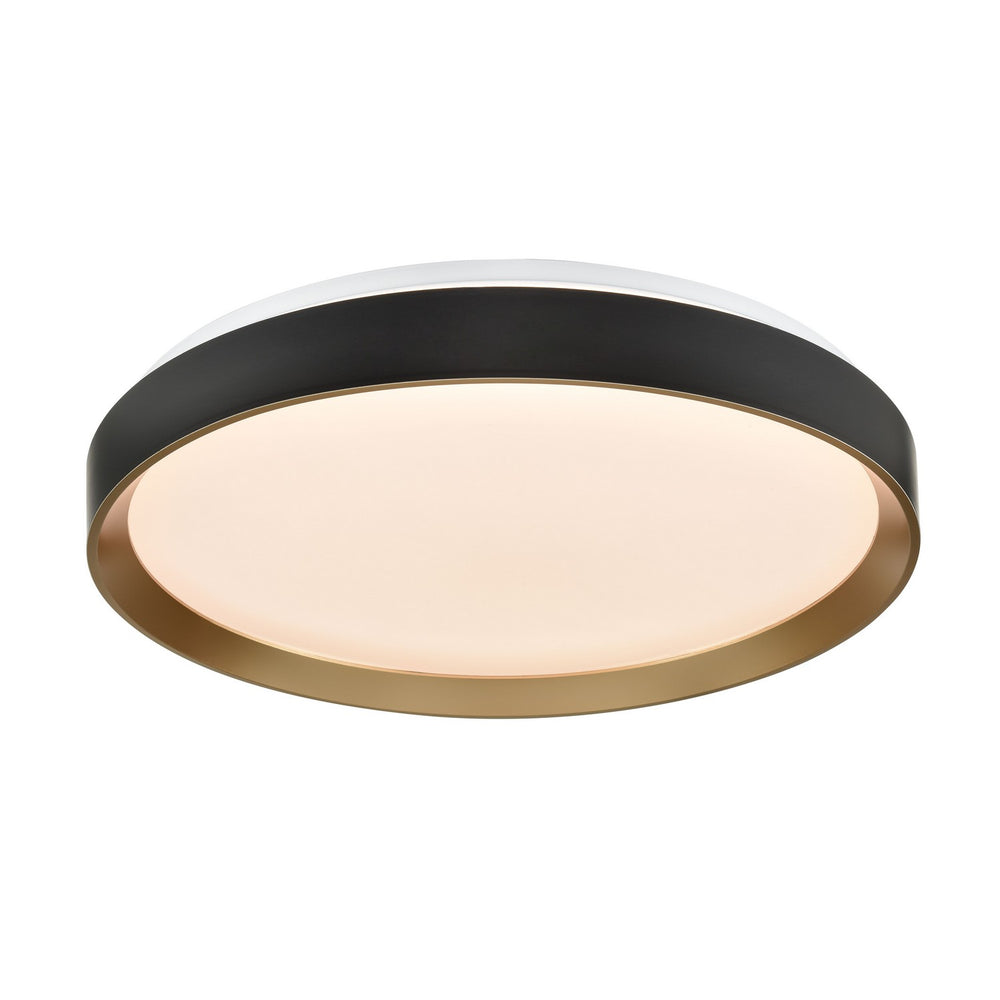 DVI Canada - LED Flush Mount - Hudson - Gold And Matte Black- Union Lighting Luminaires Decor