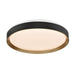 DVI Canada - LED Flush Mount - Hudson - Gold And Matte Black- Union Lighting Luminaires Decor
