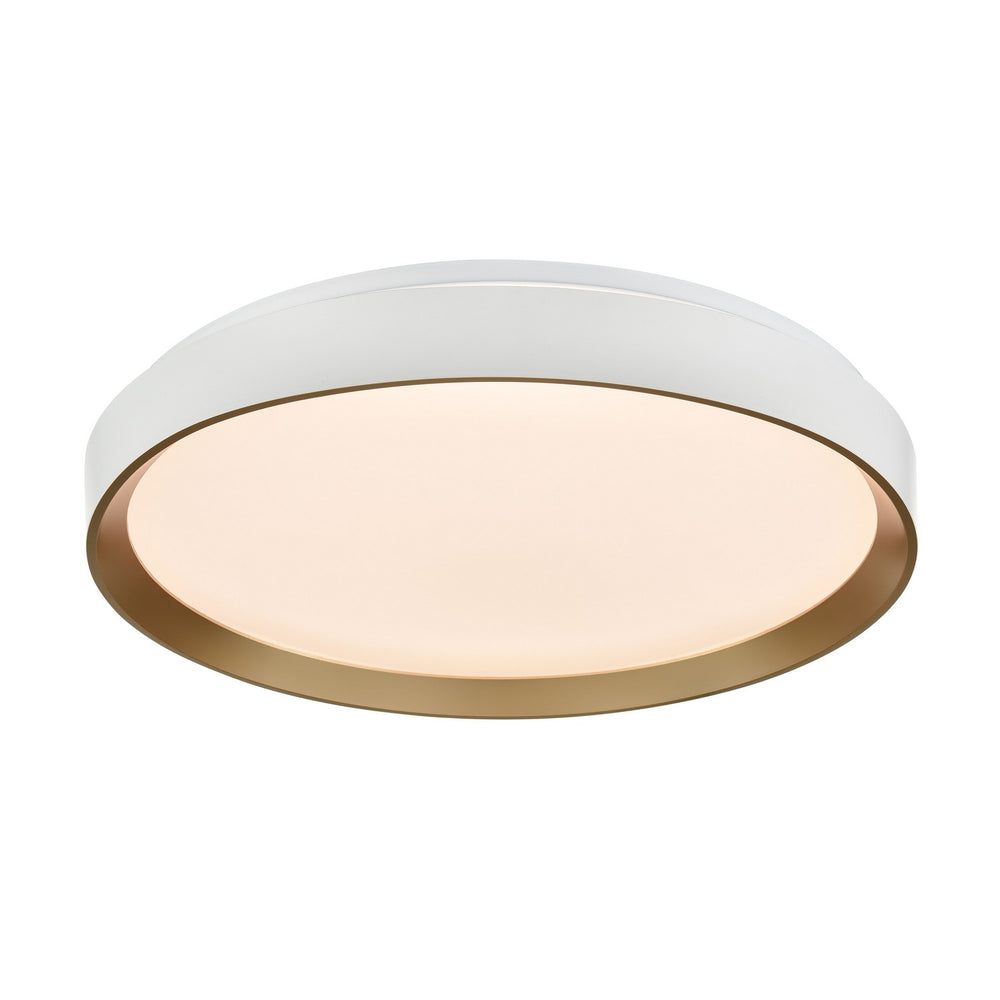 DVI Canada - LED Flush Mount - Hudson - Gold And Matte White- Union Lighting Luminaires Decor