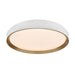 DVI Canada - LED Flush Mount - Hudson - Gold And Matte White- Union Lighting Luminaires Decor