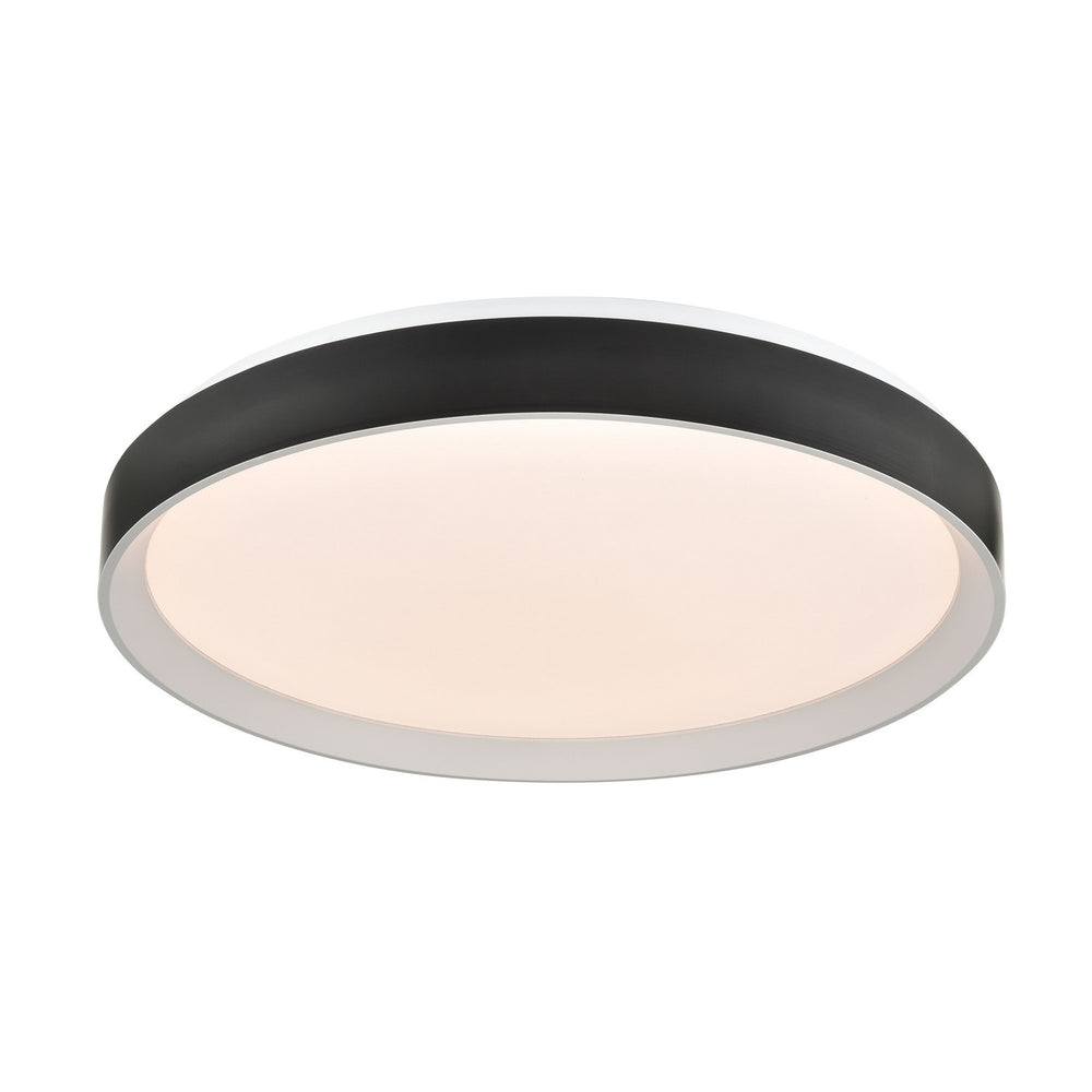 DVI Canada - LED Flush Mount - Hudson - Matte White And Matte Black- Union Lighting Luminaires Decor