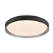 DVI Canada - LED Flush Mount - Hudson - Platinum And Matte Black- Union Lighting Luminaires Decor