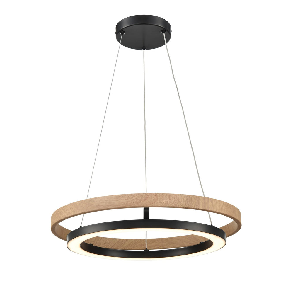 DVI Canada - LED Chandelier - Cybele - Ebony And Natural Wood- Union Lighting Luminaires Decor