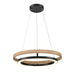 DVI Canada - LED Chandelier - Cybele - Ebony And Natural Wood- Union Lighting Luminaires Decor