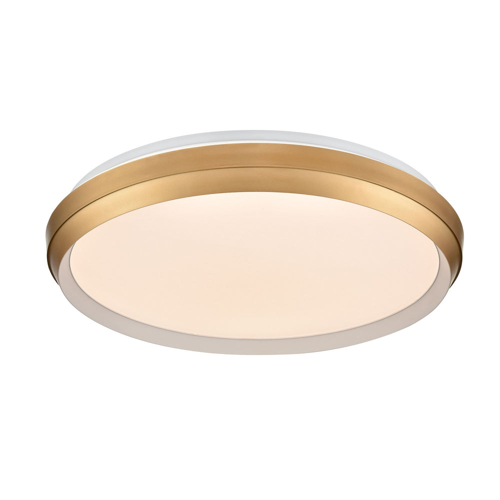 DVI Canada - LED Flush Mount - Labrador - Matte White And Gold- Union Lighting Luminaires Decor