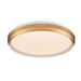 DVI Canada - LED Flush Mount - Labrador - Matte White And Gold- Union Lighting Luminaires Decor
