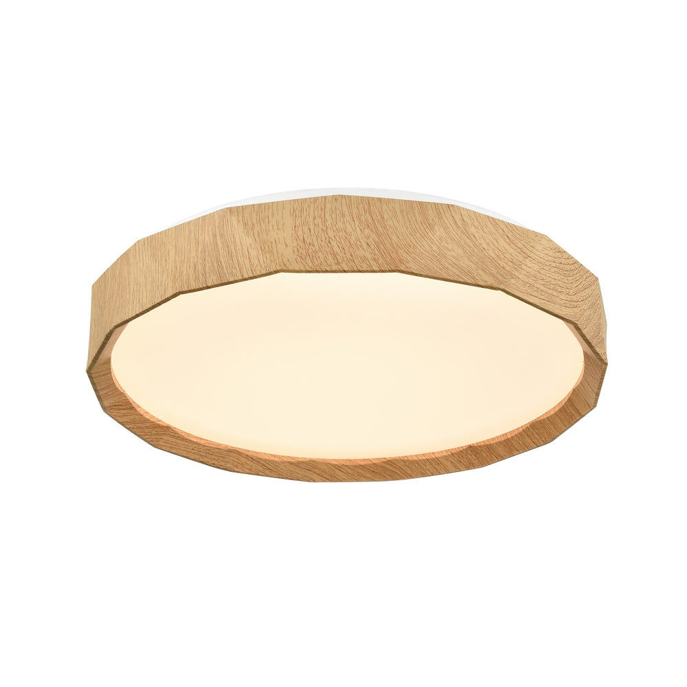 DVI Canada - LED Flush Mount - Dawson - Natural Wood- Union Lighting Luminaires Decor