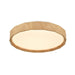 DVI Canada - LED Flush Mount - Dawson - Natural Wood- Union Lighting Luminaires Decor