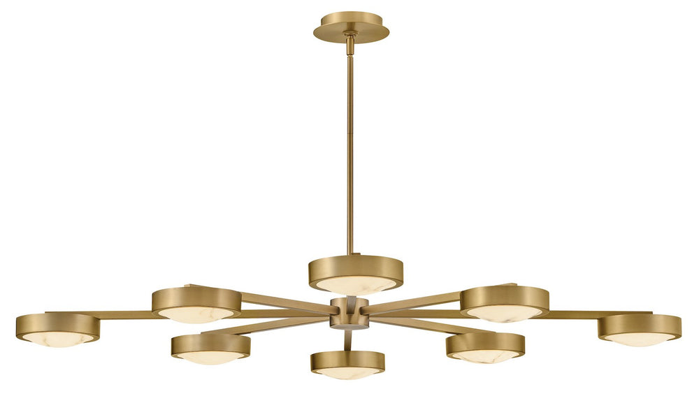 Fredrick Ramond Canada - LED Semi Flush Mount - Cava - Lacquered Brass- Union Lighting Luminaires Decor