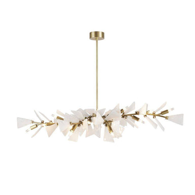 Arteriors - 12 Light Chandelier - Delmar - Clear Seedy/Antique Brass- Union Lighting Luminaires Decor