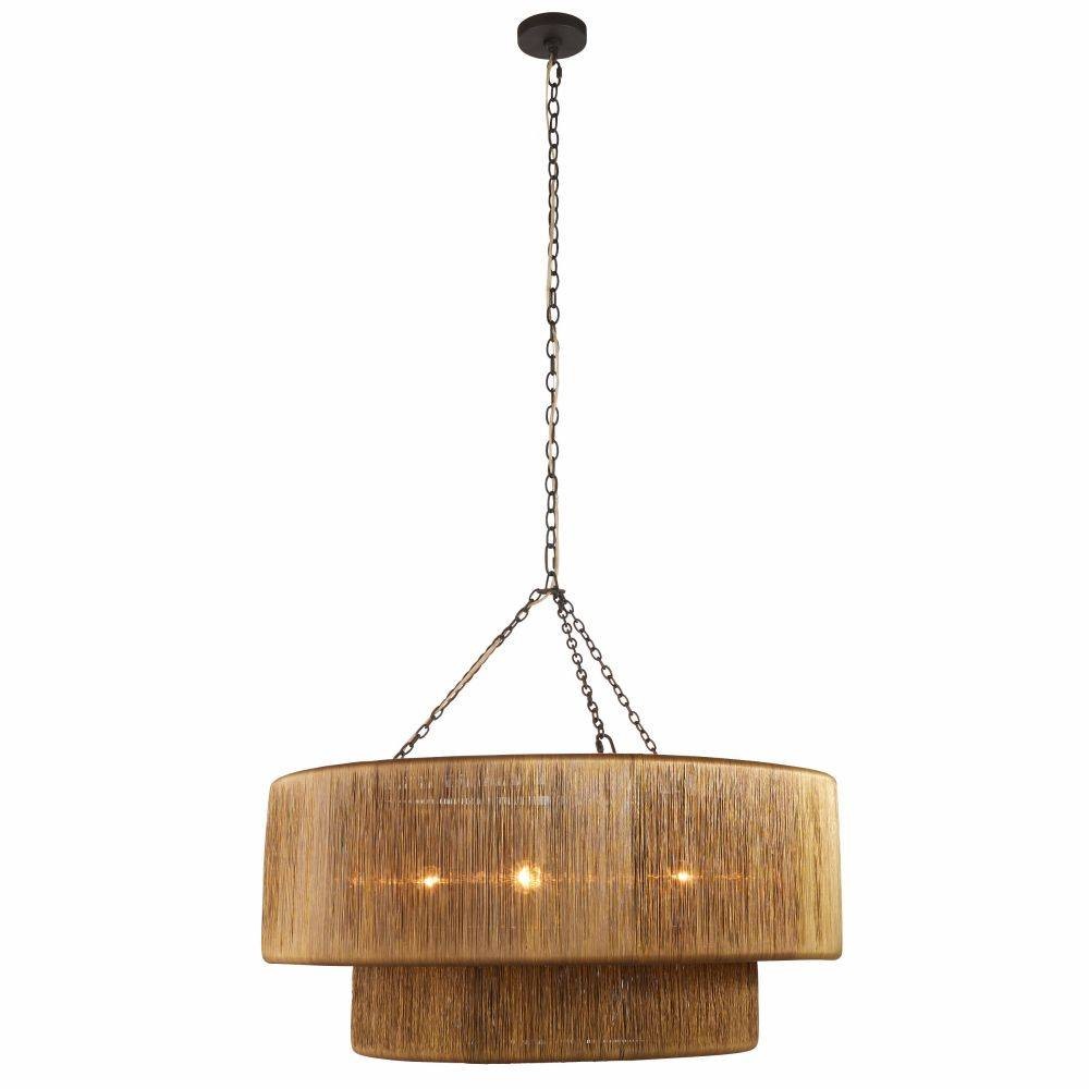 Arteriors - Three Light Chandelier - Creighton - Vintage Brass/Blackened Iron- Union Lighting Luminaires Decor