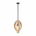 Arteriors - One Light Pendant - Collins - Faux Travertine/English Bronze- Union Lighting Luminaires Decor