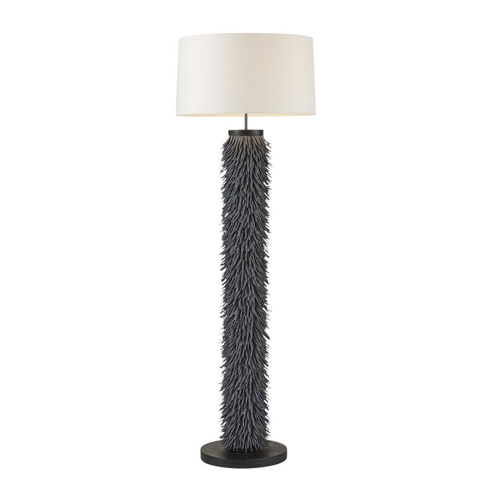 Arteriors - One Light Floor Lamp - Aukland - Matte Blue Gray/Ebony/Bronze/Off-White/Off-White- Union Lighting Luminaires Decor