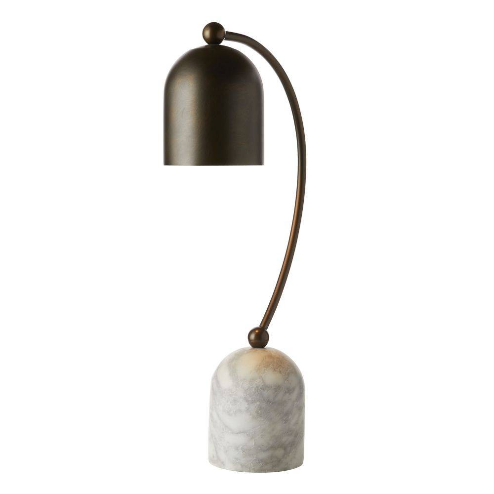 Arteriors - One Light Desk Lamp - Daley - English Bronze/Gray Flower- Union Lighting Luminaires Decor