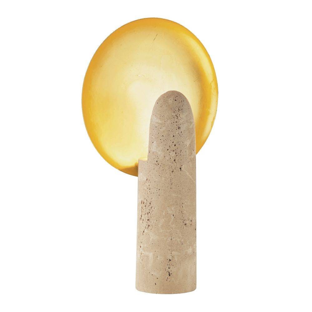Arteriors - One Light Table Lamp - Eclipse - Sand/Antique Brass- Union Lighting Luminaires Decor