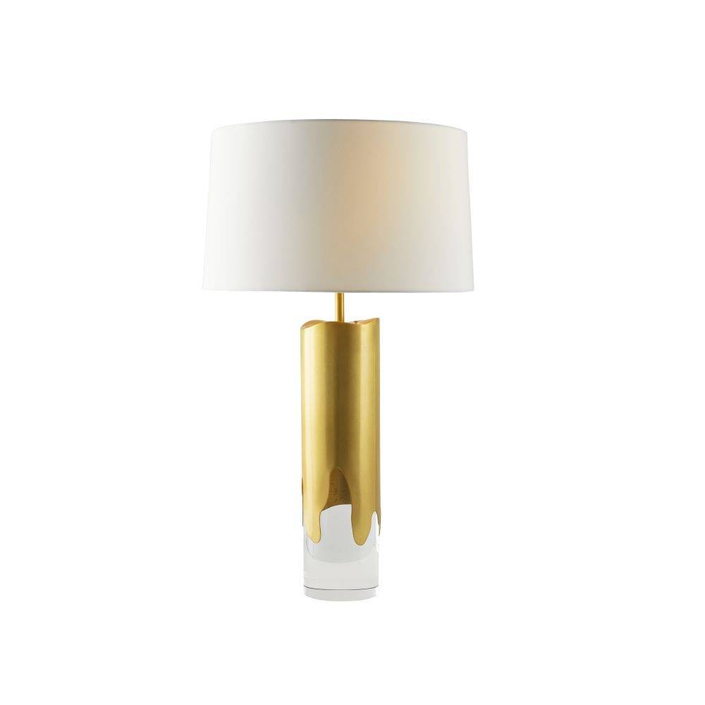 Arteriors - One Light Table Lamp - Equinox - Clear/Antique Brass/Off-White/Off-White- Union Lighting Luminaires Decor