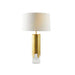 Arteriors - One Light Table Lamp - Equinox - Clear/Antique Brass/Off-White/Off-White- Union Lighting Luminaires Decor