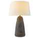 Arteriors - One Light Table Lamp - Django - Matte Charcoal/Antique Brass/Off-White/Off-White- Union Lighting Luminaires Decor