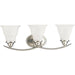 Progress Canada - Three Light Bath Bracket - Trinity - Brushed Nickel- Union Lighting Luminaires Decor