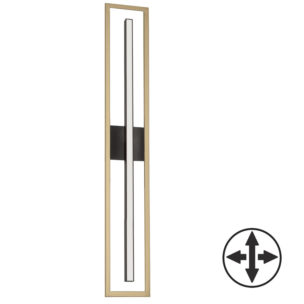 Dainolite Canada - LED Vanity - Arandel - Aged Brass & Matte Black- Union Lighting Luminaires Decor
