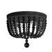 Dainolite Canada - Two Light Flush Mount - Bridget - Matte Black- Union Lighting Luminaires Decor