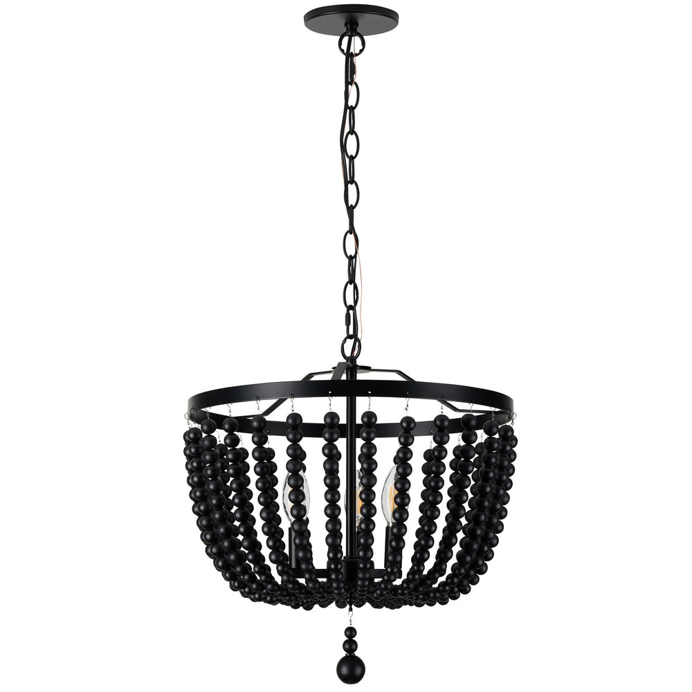 Dainolite Canada - Three Light Pendant - Bridget - Matte Black- Union Lighting Luminaires Decor