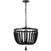 Dainolite Canada - Three Light Pendant - Bridget - Matte Black- Union Lighting Luminaires Decor