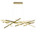 Dainolite Canada - LED Chandelier - Carly - Aged Brass- Union Lighting Luminaires Decor