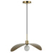 Dainolite Canada - One Light Pendant - Christobel - Aged Brass- Union Lighting Luminaires Decor
