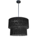 Dainolite Canada - Four Light Chandelier - Cadelaria - Black- Union Lighting Luminaires Decor