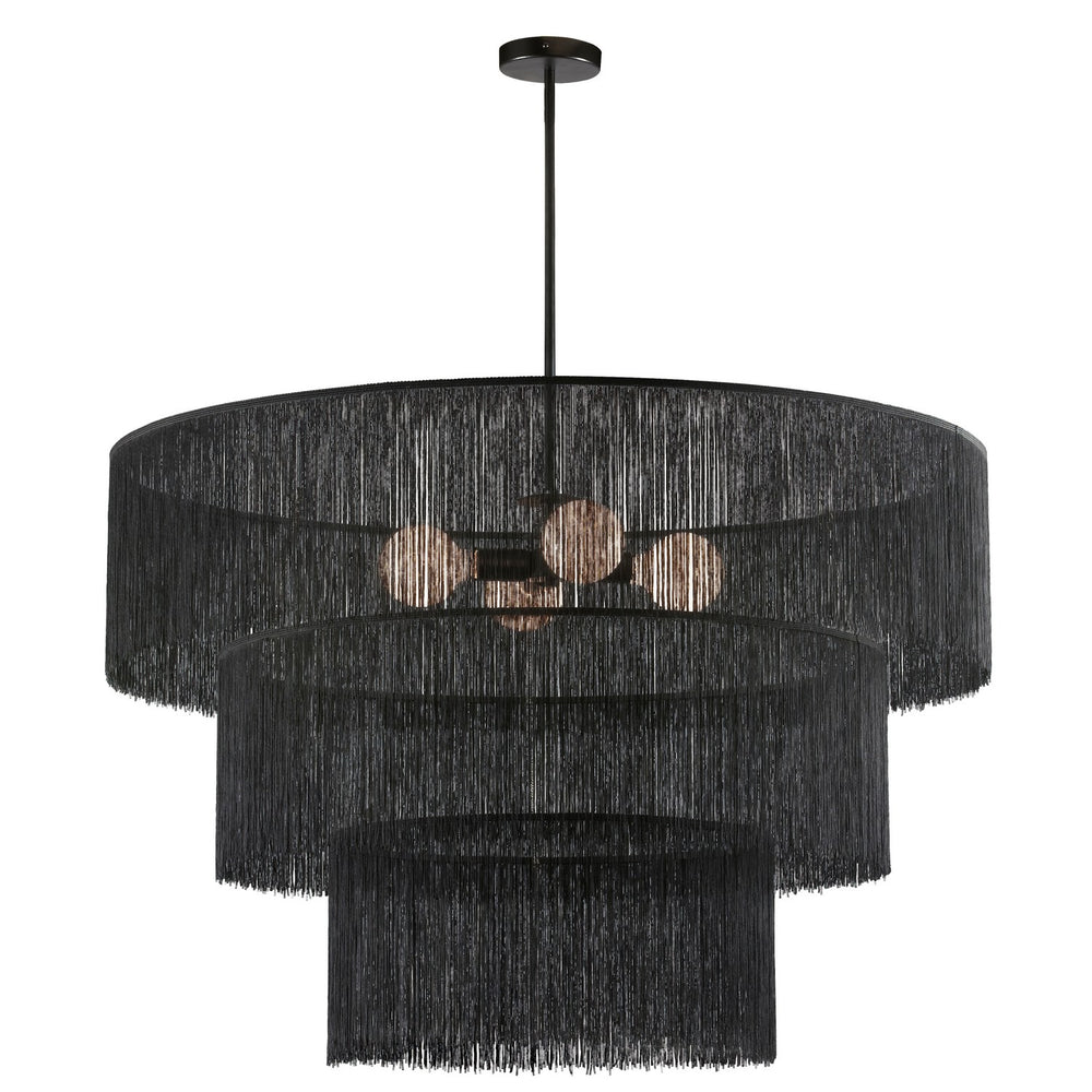 Dainolite Canada - Four Light Chandelier - Cadelaria - Black- Union Lighting Luminaires Decor