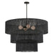 Dainolite Canada - Four Light Chandelier - Cadelaria - Black- Union Lighting Luminaires Decor