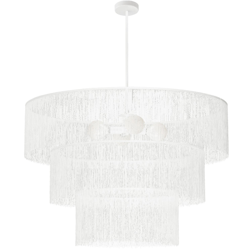 Dainolite Canada - Four Light Chandelier - Cadelaria - White- Union Lighting Luminaires Decor