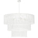 Dainolite Canada - Four Light Chandelier - Cadelaria - White- Union Lighting Luminaires Decor
