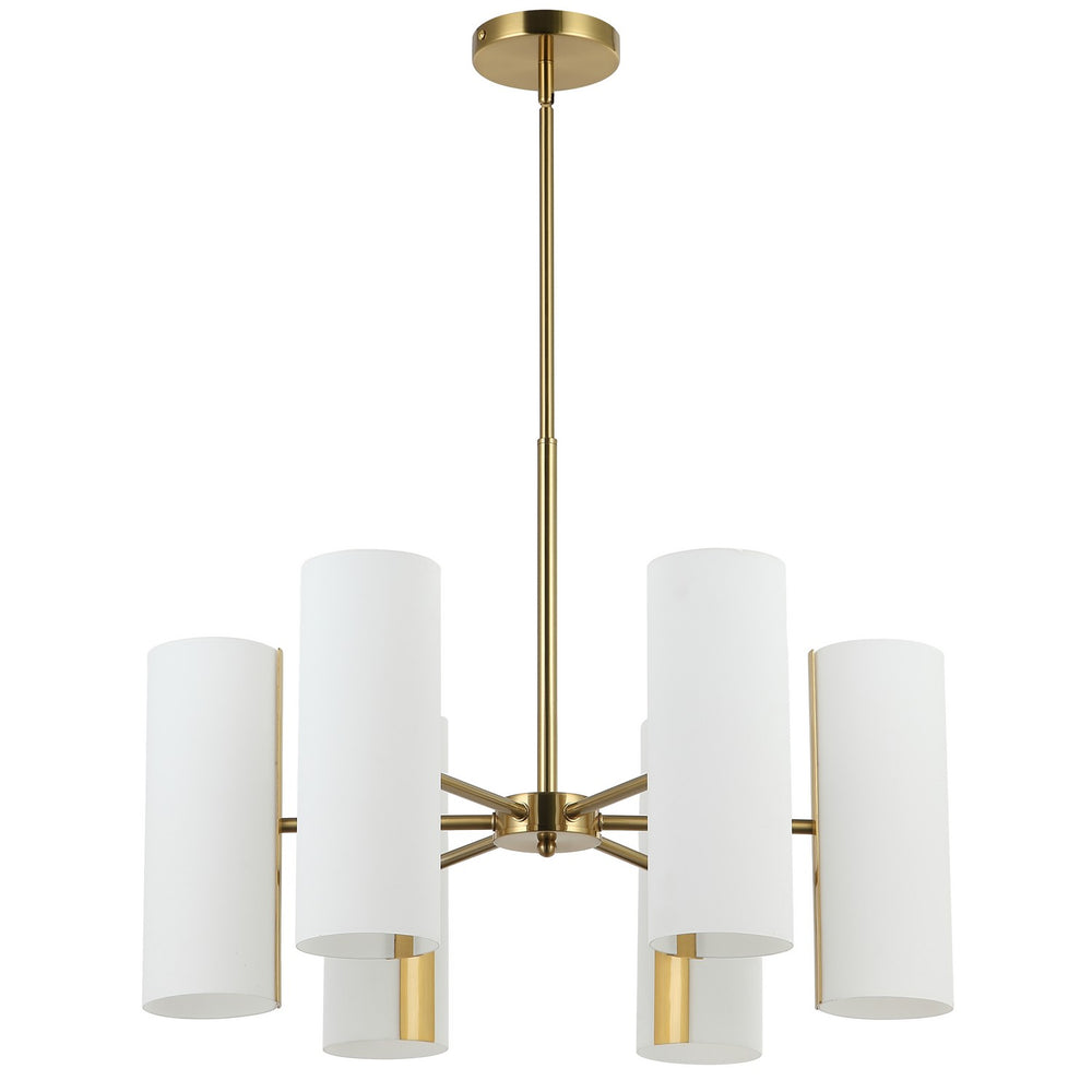 Dainolite Canada - Six Light Chandelier - Cleta - White- Union Lighting Luminaires Decor