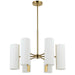 Dainolite Canada - Six Light Chandelier - Cleta - White- Union Lighting Luminaires Decor