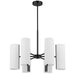 Dainolite Canada - Six Light Chandelier - Cleta - White- Union Lighting Luminaires Decor