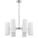 Dainolite Canada - Six Light Chandelier - Cleta - White- Union Lighting Luminaires Decor