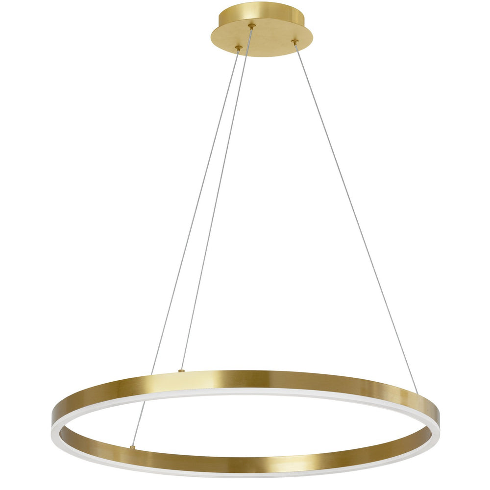 Dainolite Canada - LED Chandelier - Circulo - Aged Brass- Union Lighting Luminaires Decor