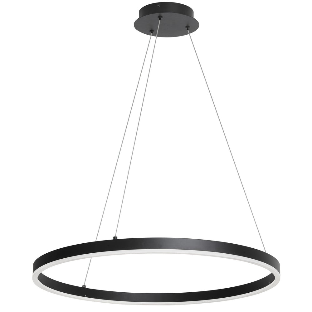 Dainolite Canada - LED Chandelier - Circulo - Matte Black- Union Lighting Luminaires Decor