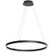 Dainolite Canada - LED Chandelier - Circulo - Matte Black- Union Lighting Luminaires Decor