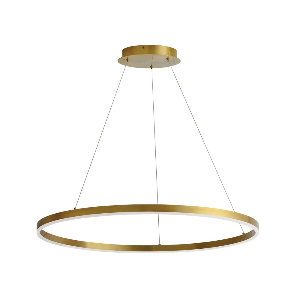 Dainolite Canada - LED Chandelier - Circulo - Aged Brass- Union Lighting Luminaires Decor