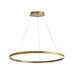 Dainolite Canada - LED Chandelier - Circulo - Aged Brass- Union Lighting Luminaires Decor