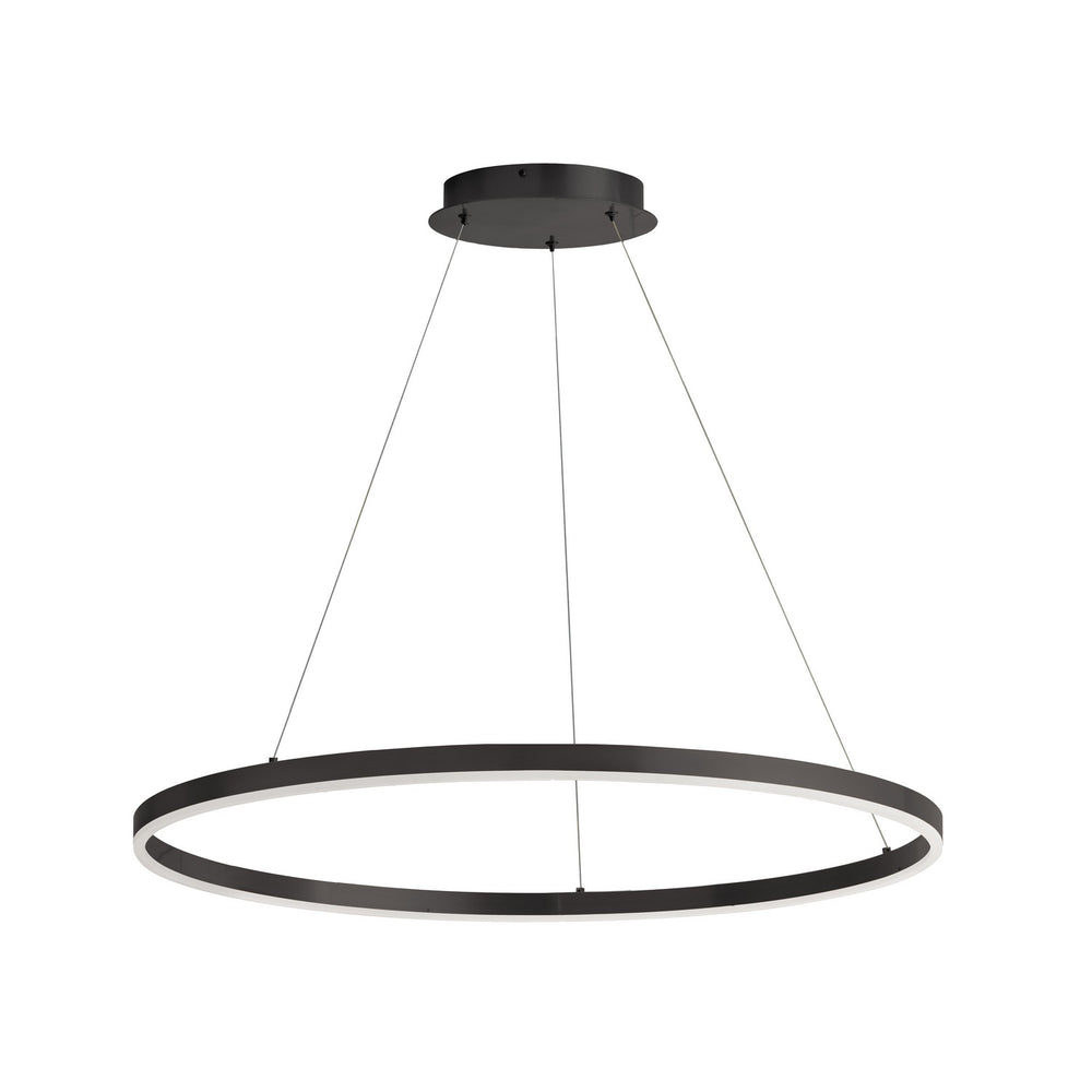 Dainolite Canada - LED Chandelier - Circulo - Matte Black- Union Lighting Luminaires Decor