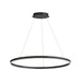 Dainolite Canada - LED Chandelier - Circulo - Matte Black- Union Lighting Luminaires Decor