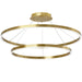 Dainolite Canada - LED Chandelier - Circulo - Aged Brass- Union Lighting Luminaires Decor