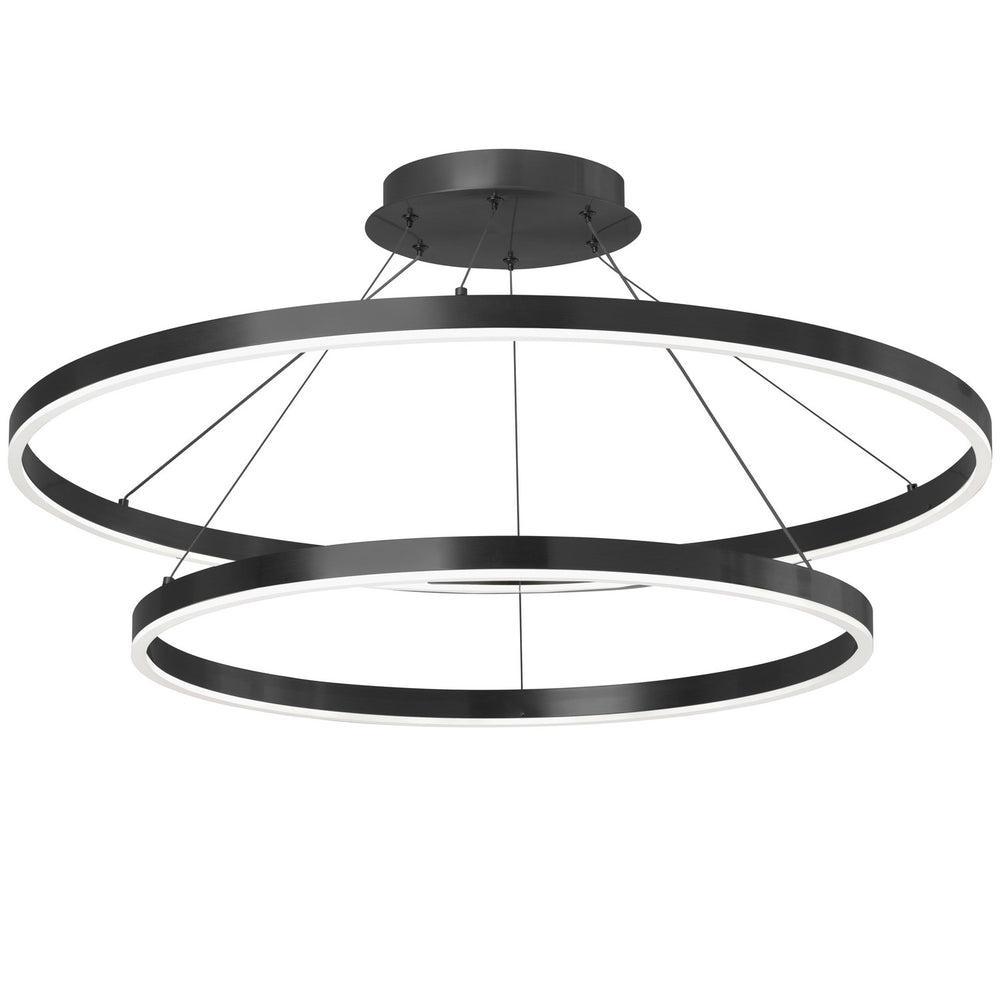 Dainolite Canada - LED Chandelier - Circulo - Matte Black- Union Lighting Luminaires Decor
