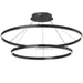 Dainolite Canada - LED Chandelier - Circulo - Matte Black- Union Lighting Luminaires Decor