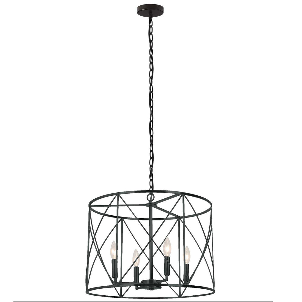 Dainolite Canada - Four Light Chandelier - Calah - Matte Black- Union Lighting Luminaires Decor